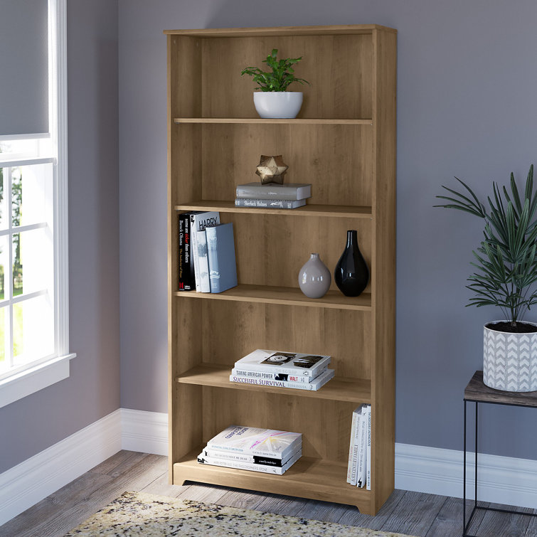 Cabot Reclaimed Pine 66" Tall Adjustable 5-Shelf Bookcase