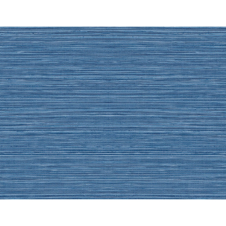 Coastal Blue Luxe Sisal Peel & Stick Wallpaper