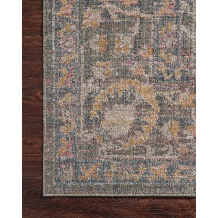 Rosemarie Stone and Multi-Color Synthetic Runner Rug