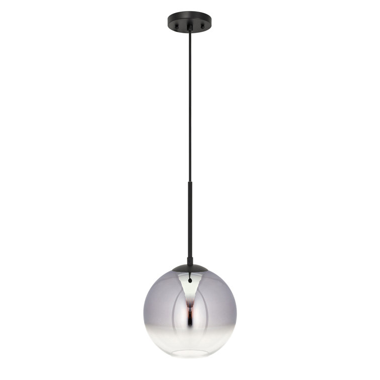 Callisto Transitional Black and Gold Globe Pendant Light