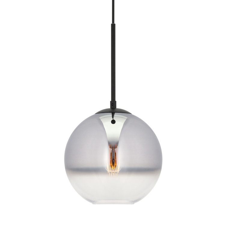 Callisto Transitional Black and Gold Globe Pendant Light
