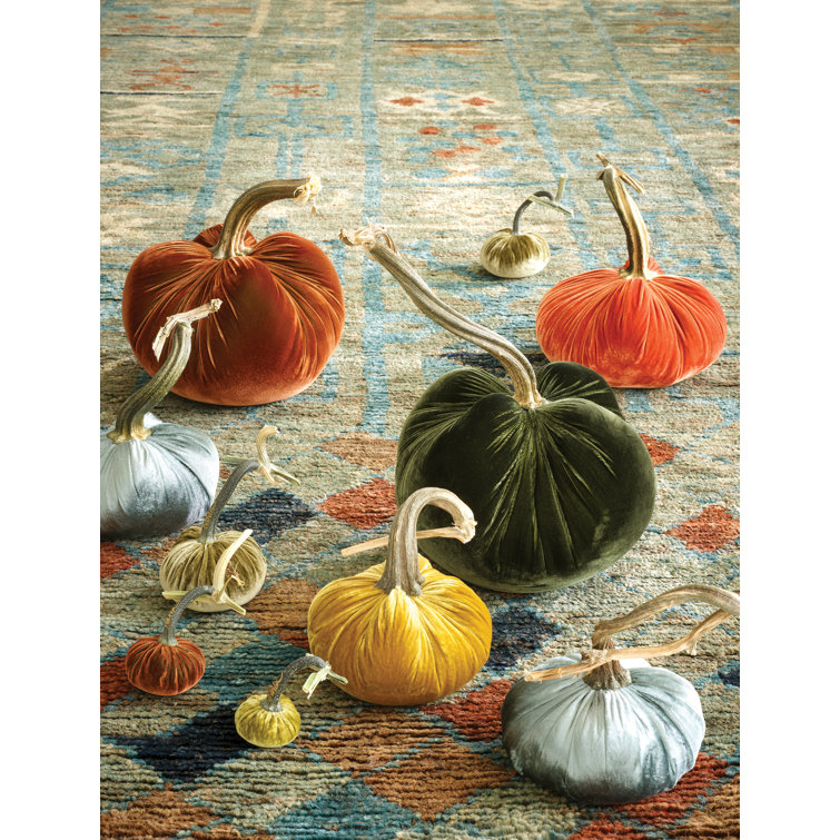 Wellspring Abstract Blue Hand-Knotted Jute Rug 5' x 8'