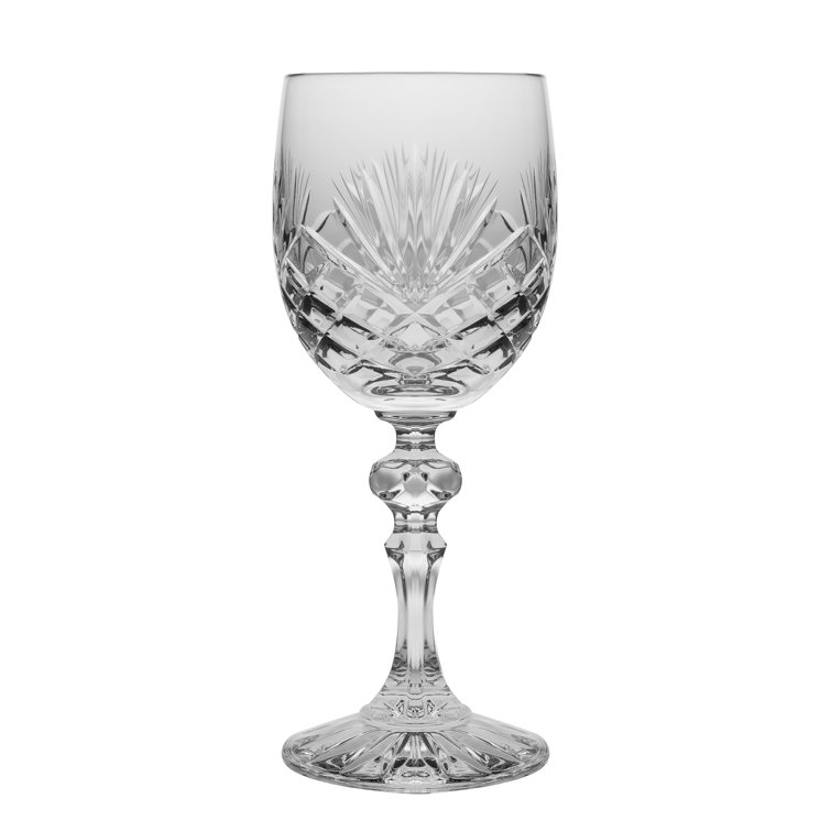 Majestic Crystal 6oz. Crystalized Wine Glass Set of 6