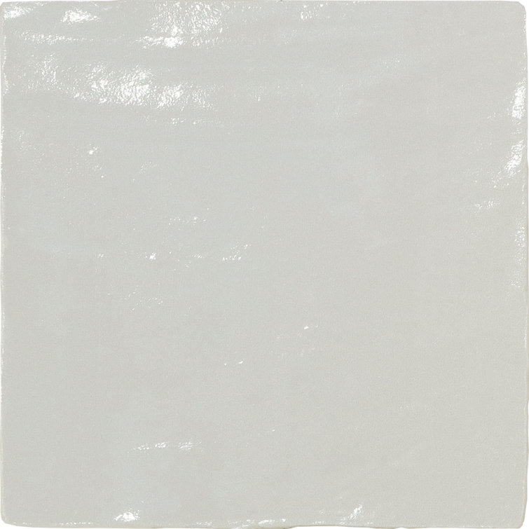 Duchess Glossy Gray Ceramic Subway Wall Tile 4-in x 4-in