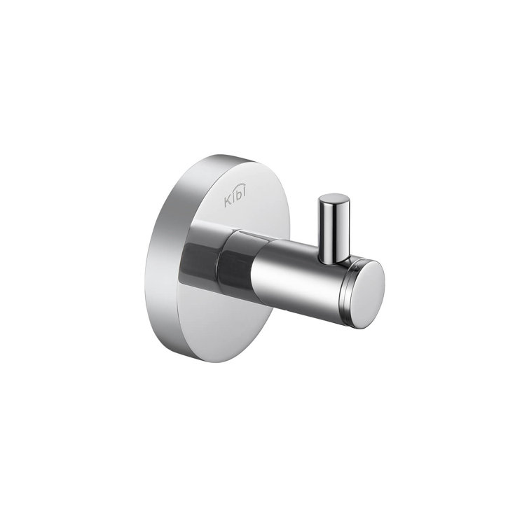 Chrome Circular Wall Mounted Brass Robe Hook