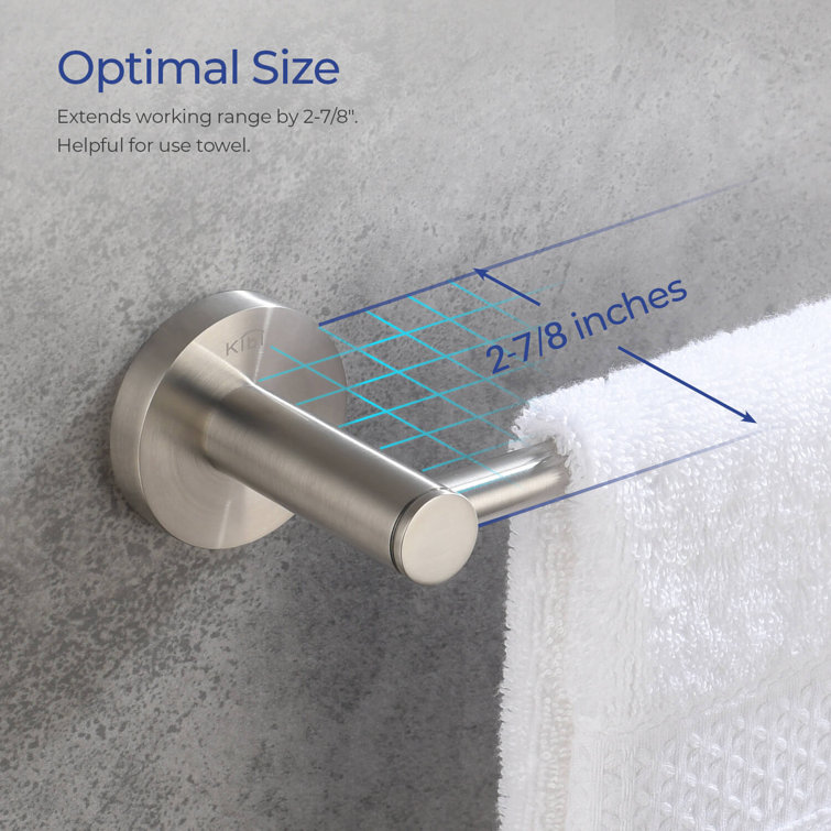 Brushed Nickel 24'' Wall Mounted Towel Bar