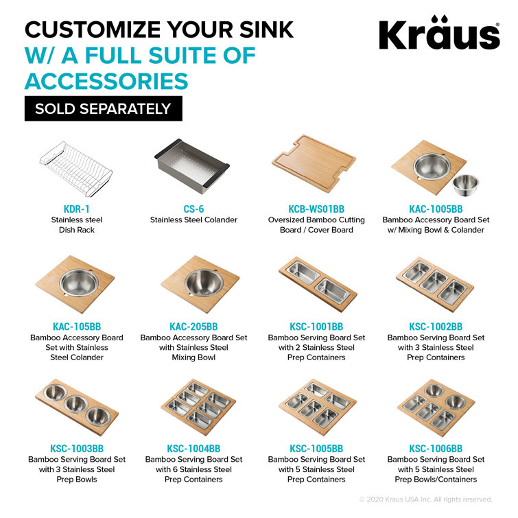 32-inch Black Stainless Steel Undermount Kitchen Sink with Accessories