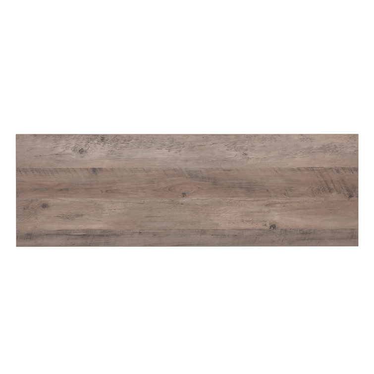 Modern Farmhouse 47'' Gray Oak TV Stand with Fireplace Cabinet