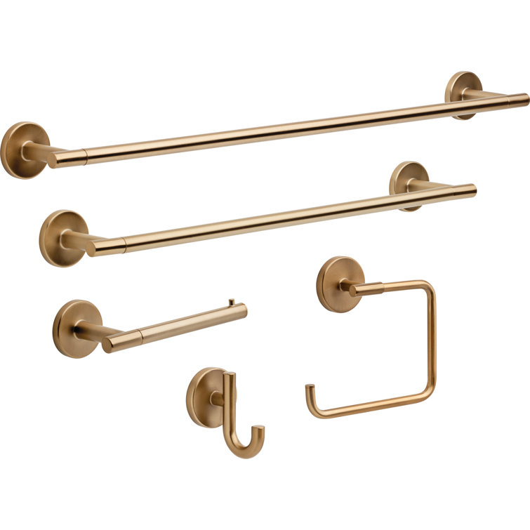 Champagne Bronze Wall Mounted Stainless Steel Towel Ring