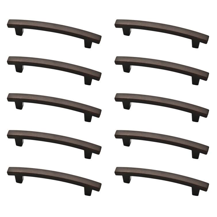 Soft Iron Modern Cabinet Pull with Mounting Hardware