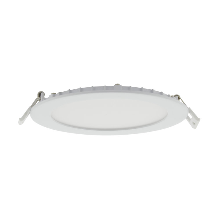White Aluminum 6-Inch Round LED Downlight