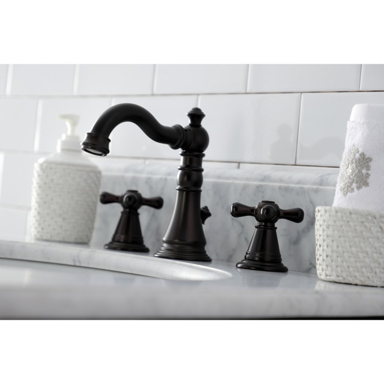 Regal Victorian-Inspired Oil Rubbed Bronze Widespread Bathroom Faucet