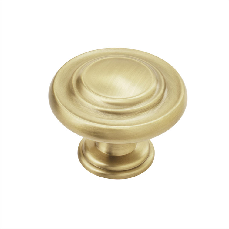 Golden Champagne Round Cabinet Knob Multipack with Mounting Hardware