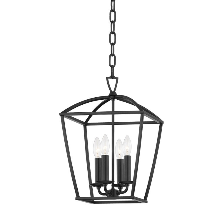 Brodie 4 Light Metal Dimmable Lantern Chandelier