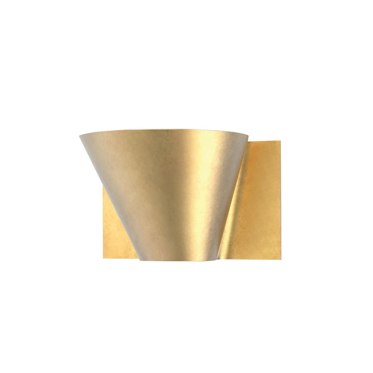 Reeve Vintage Gold Leaf 1-Light Energy Star Wall Sconce