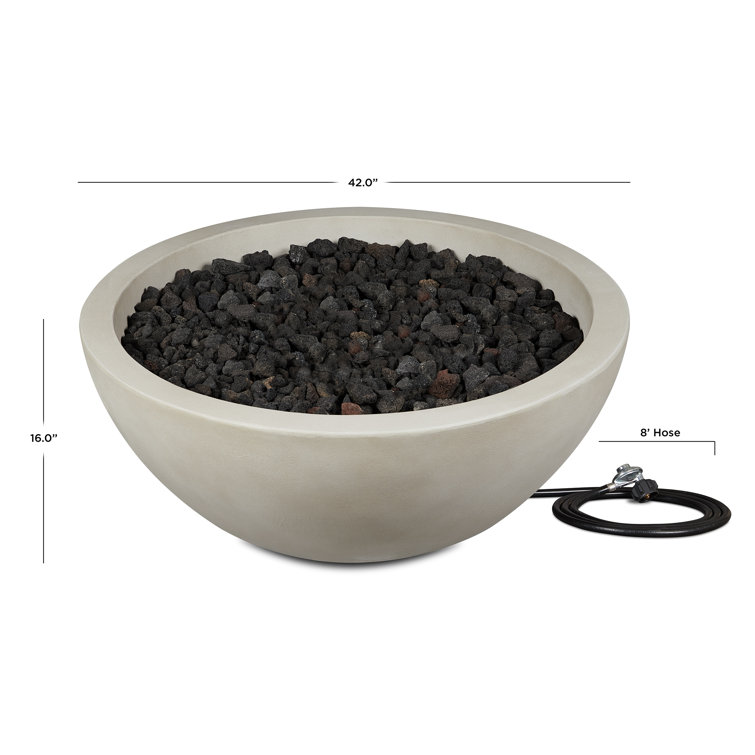 Eldora 48" Fog Concrete Fire Bowl
