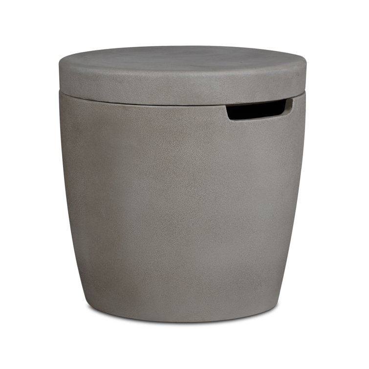 Shade Concrete Propane Tank Cover and Side Table