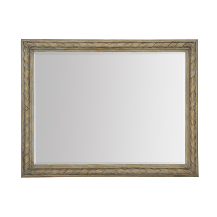 Villa Toscana Brown Pine Rectangular Wall Mirror