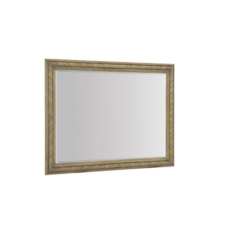Villa Toscana Brown Pine Rectangular Wall Mirror