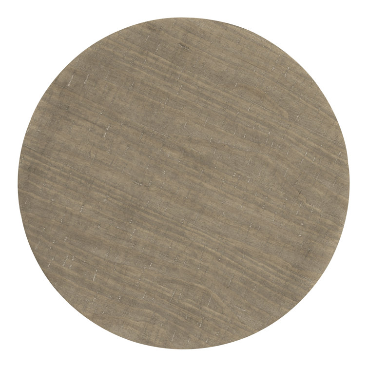 Villa Toscana Traditional Round Cocktail Table with Storage in Beige