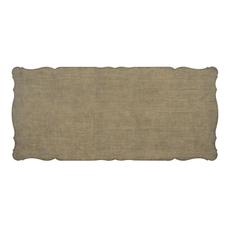 Reclaimed Pine Extendable Rectangular Dining Table in Rustic Brown