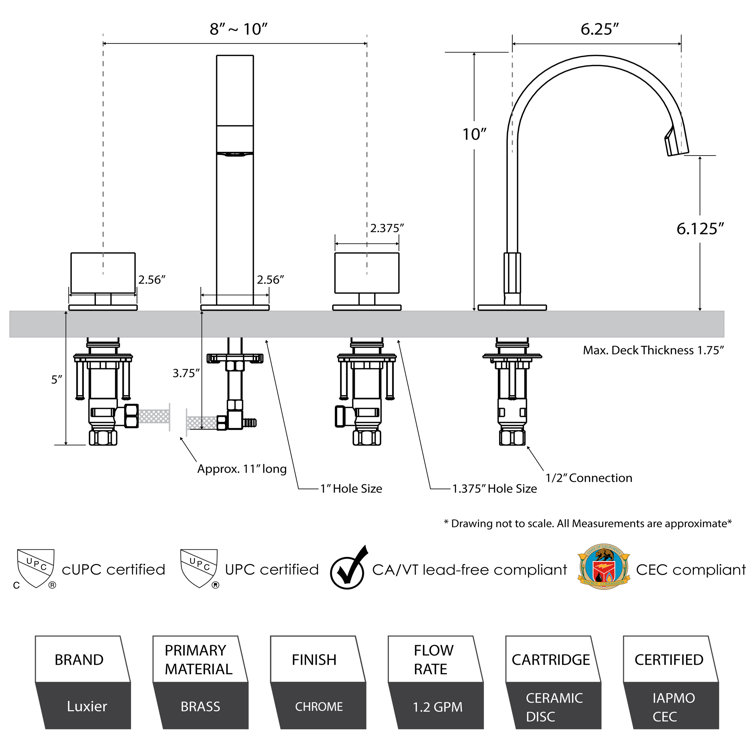 Matte Black Modern Widespread Bathroom Faucet with Pop-Up Drain
