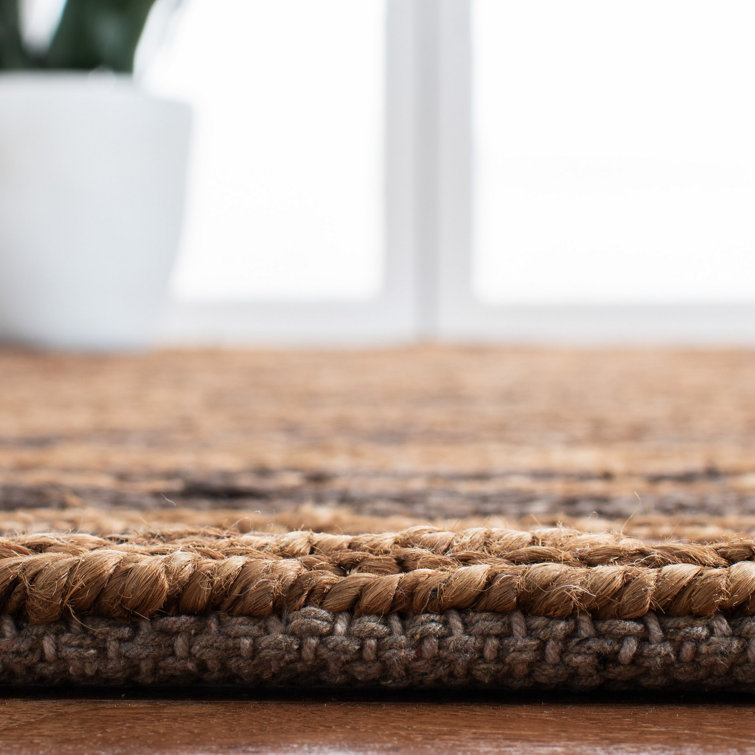 Woodland Stripe Hand-Knotted Jute and Cotton 8' x 10' Rug