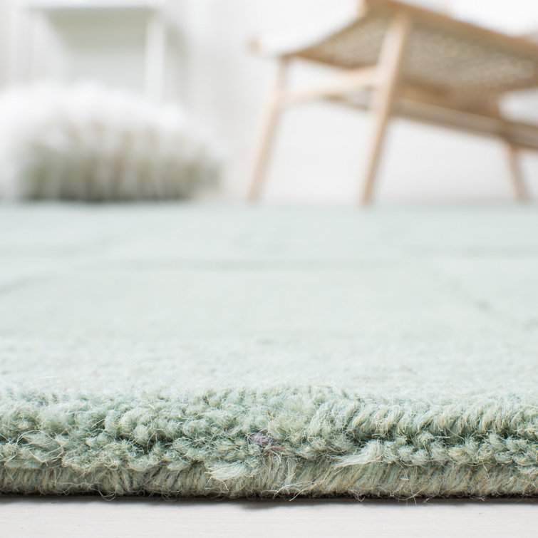Sea Anemone Tufted Wool 27"x7" Handmade Runner Rug