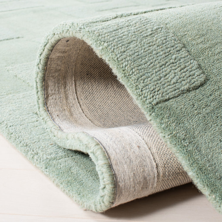 Sea Anemone Tufted Wool 27"x7" Handmade Runner Rug