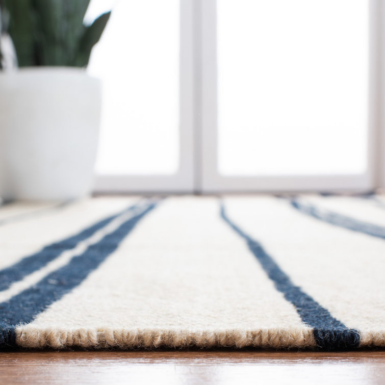 Sagaponeck Cinder Stripe 8' x 10' Handwoven Wool Rug