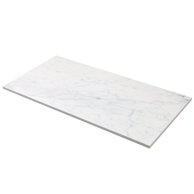 Grace 12" x 24" Polished White Porcelain Marble Look Tile
