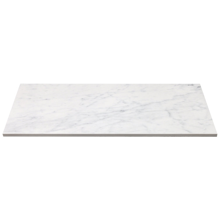 Grace 12" x 24" Polished White Porcelain Marble Look Tile