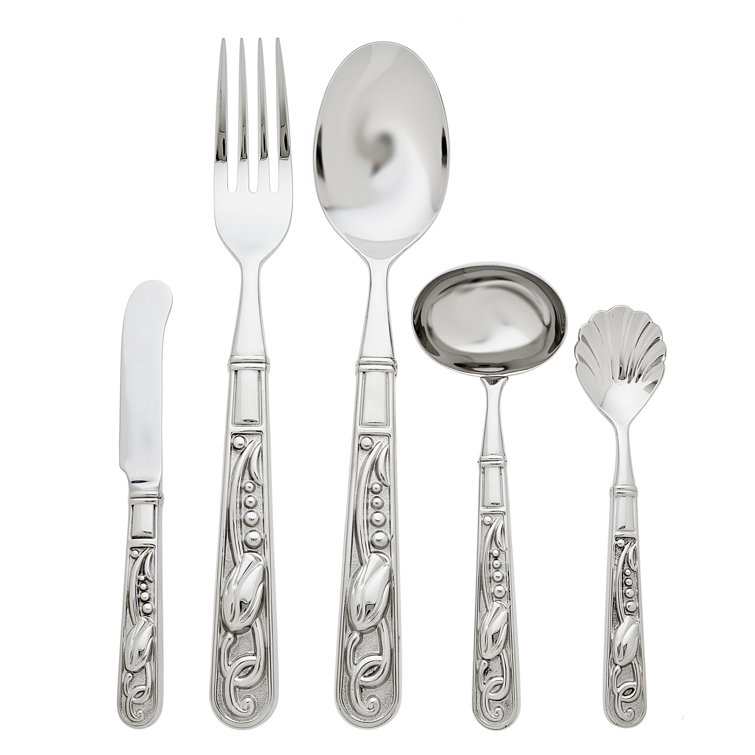 Primavera Stainless Steel 5-Piece Hostess Set