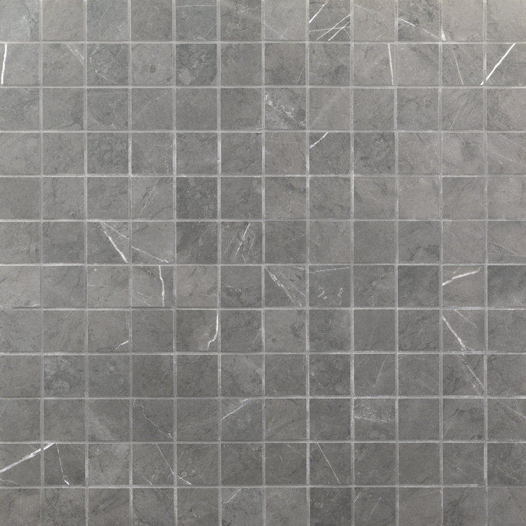 Grace Dark Gray Matte Porcelain Mosaic Tile