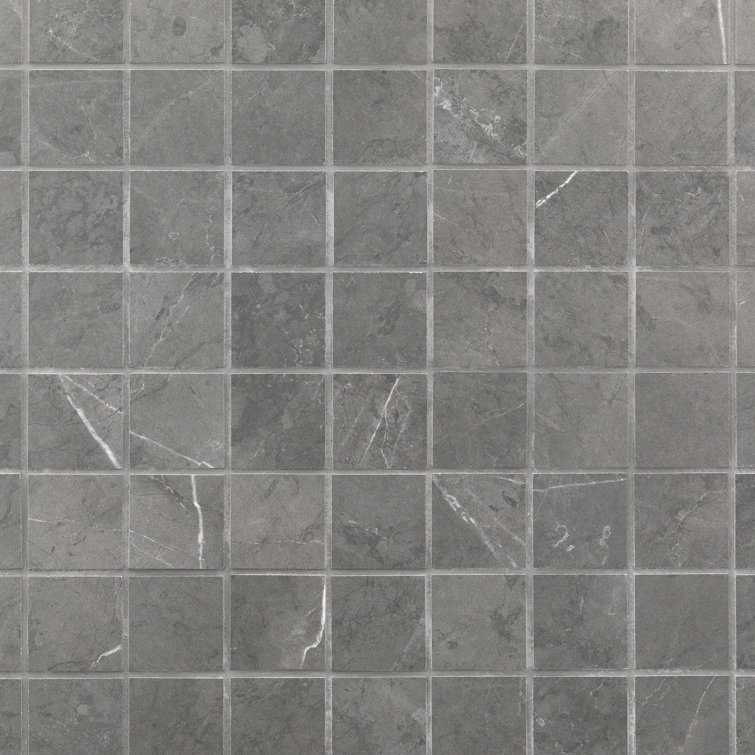 Grace Dark Gray Matte Porcelain Mosaic Tile