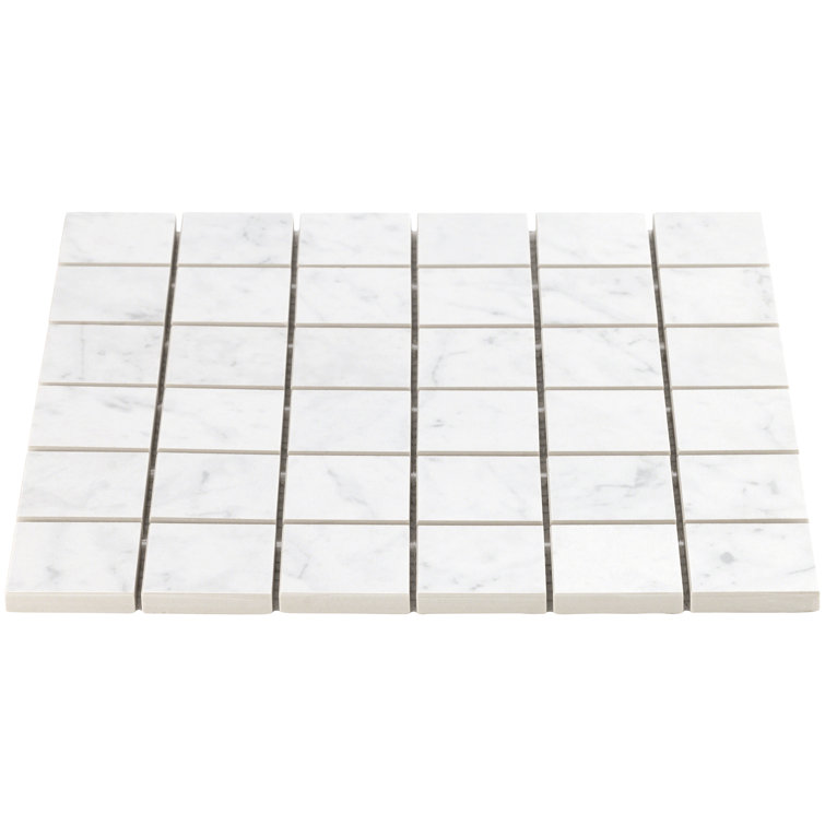 Grace Matte White Porcelain Mosaic Tile for Walls and Floors