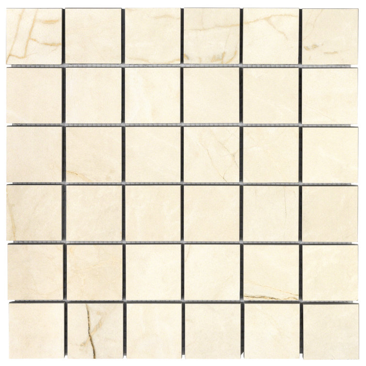 Grace Beige Matte Porcelain Mosaic Tile