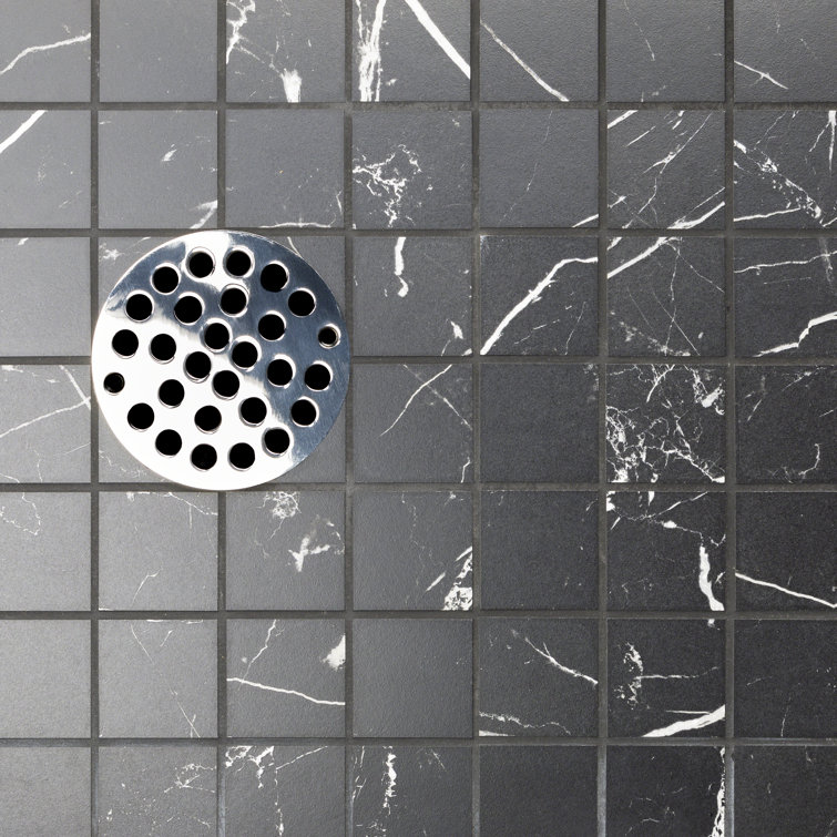 Grace Black Matte Porcelain Mosaic Tile for Floors and Walls