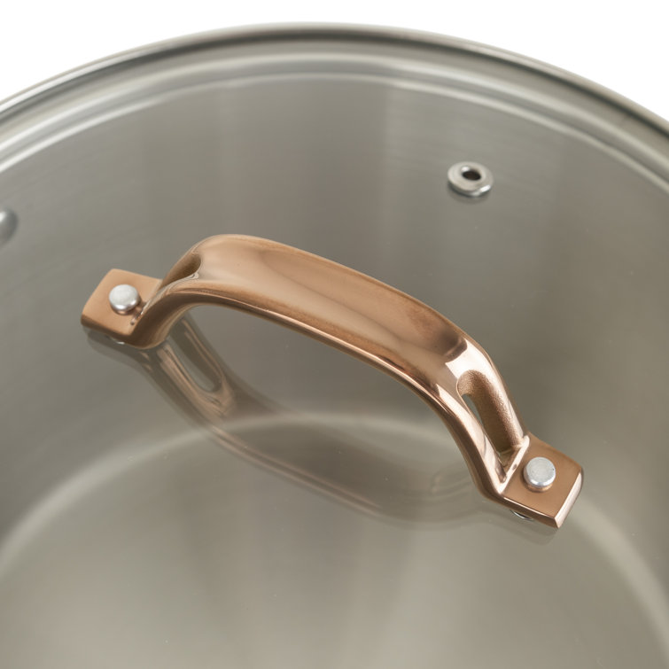 Viking 11-Piece Matte Black and Copper Cookware Set