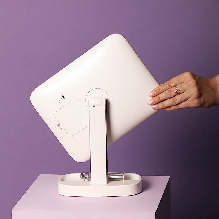 White LED Makeup Vanity Mirror with 15x Magnification