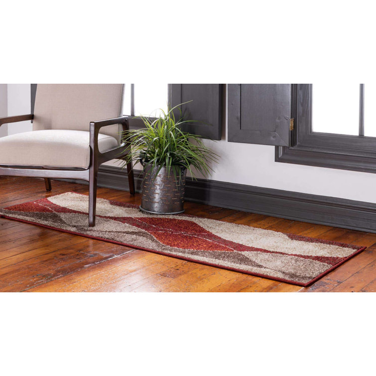 Multicolor Abstract Geometric Runner Rug 2' x 6'
