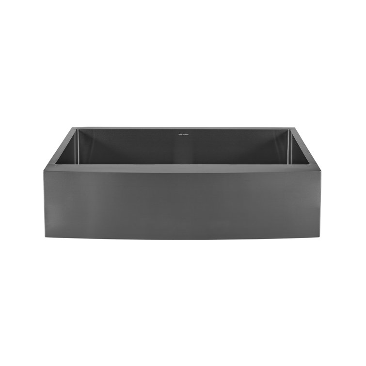 Rivage 36'' Black Stainless Steel Farmhouse Kitchen Sink