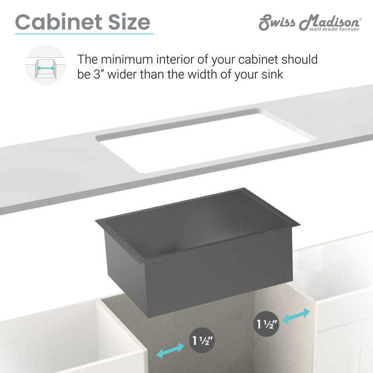 Tourner 27 x 19 Black Stainless Steel Single Basin Undermount Kitchen Sink
