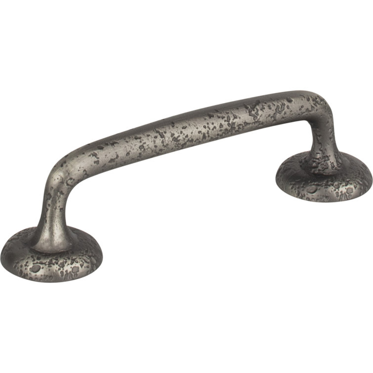 Pewter Rustic Industrial Bar Handle with Mounting Hardware