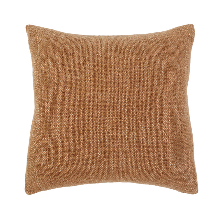 Hendrick Amber Linen 20" x 20" Handwoven Throw Pillow