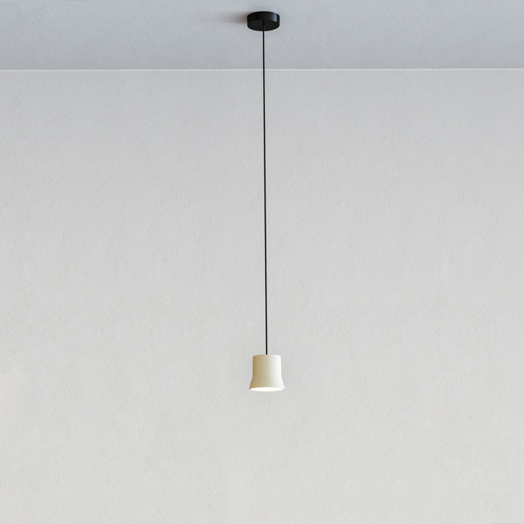 Gio Adjustable Height Black Aluminum LED Island Pendant