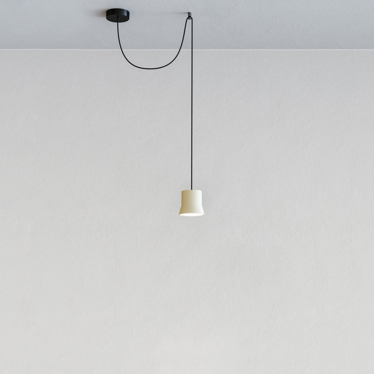 Gio Adjustable Height Black Aluminum LED Island Pendant