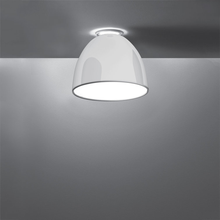 Gloss Orange Aluminum Bowl Pendant Light 16.94" H