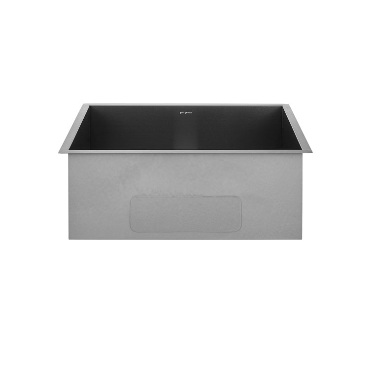 Tourner 27 x 19 Black Stainless Steel Single Basin Undermount Kitchen Sink