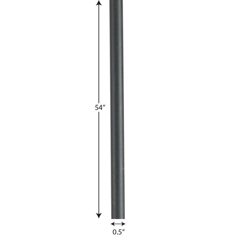 Black Metal Mini Pendant Stem Extension Kit